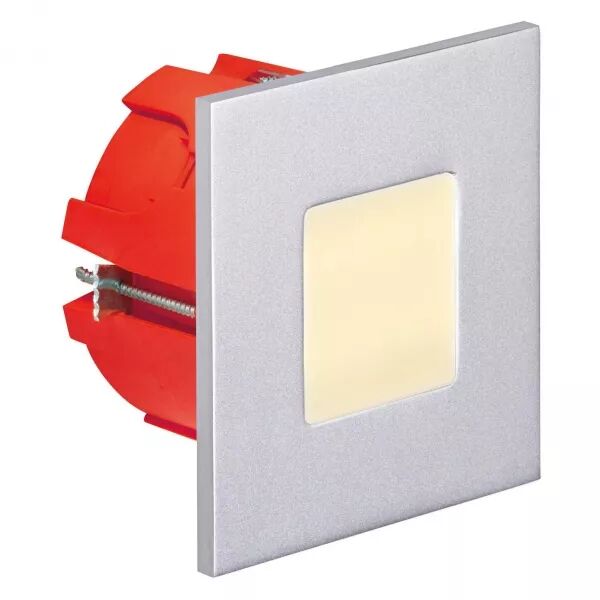 BALIZ 2 - Encastr� Mur carr�, fixe, gris, LED int�g. 1,8W 2400K 30lm (50263)