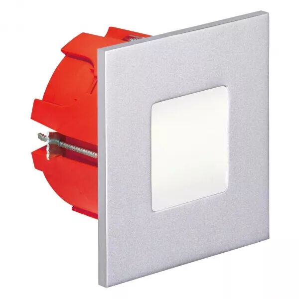BALIZ 2 - Encastr� Mur carr�, fixe, gris, LED int�g. 1,8W 4200K 40lm (50264)