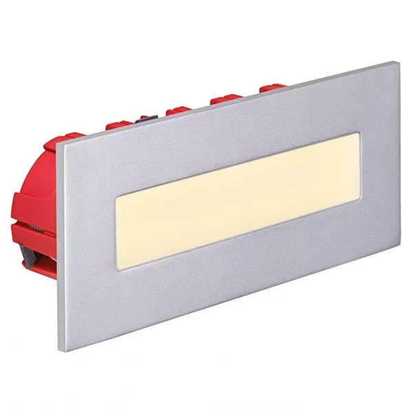 BALIZ 3 - Encastr� Mur rectang., fixe, gris, LED int�g. 3,8W 2400K 100lm (50267)