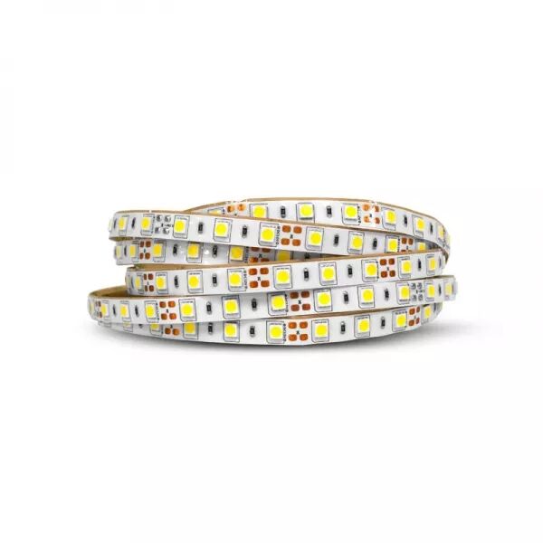 BANDEAU BLC 3000K 5M 60LED ET 5W/M IP54 12V SILICONE