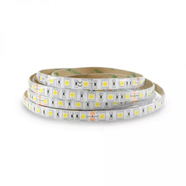 BANDEAU BLC 6000K 5M 60LED ET 14.4W/M IP65 12V PU