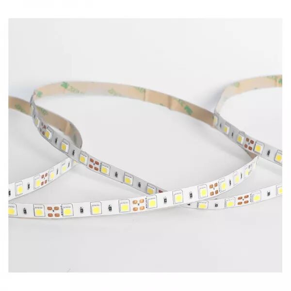 BANDEAU BLC 6000K 5M 60LED ET 9W/M IP54 12V SILICONE