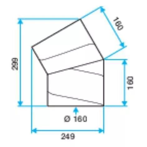BARRE DE 2,0 M CALOGAINE PRO D160, CONDUIT CIRCULAIRE RIGIDE ISOL� EN EPE
