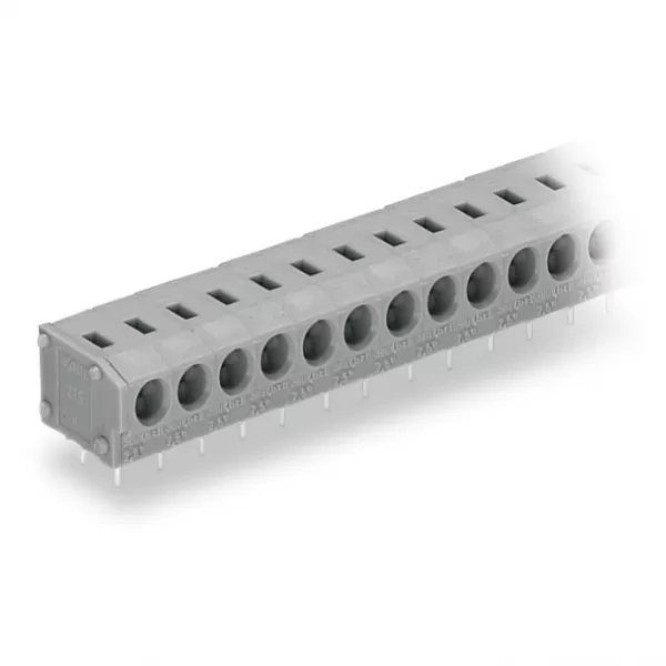 Barrette � bornes CI 1C / 2,5 mm� / 2 p�les / Pas 5-5,08 mm / Gris (235-402)