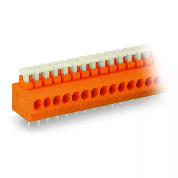 Barrette � bornes CI 1C avec poussoir 2 p�les pas 3,81 mm (235-102)