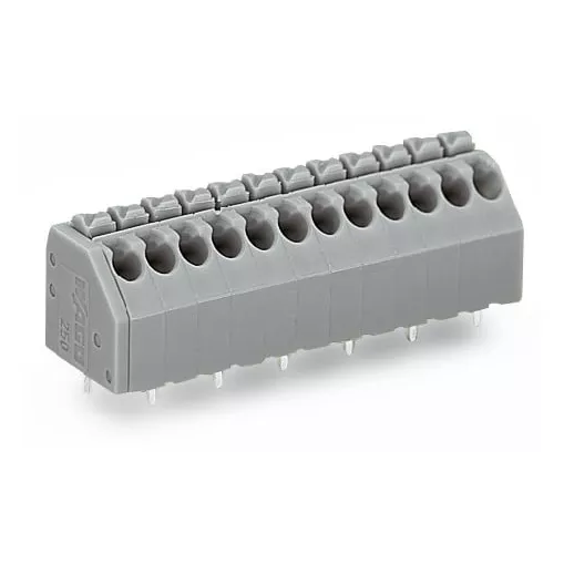 Barrette � bornes CI 3,5 mm 2 p�les /DECAL/ Bleu (250-202/000-006)