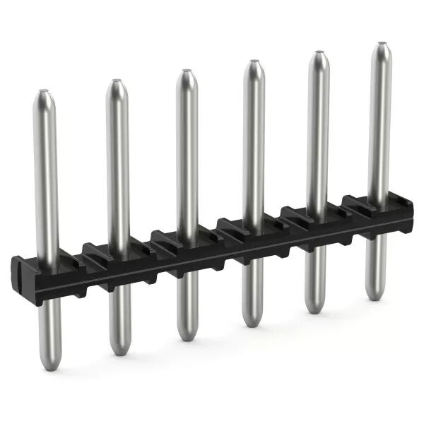 Barrette de broches � souder Broche � souder � 1 mm Droit, noir (2091-1702)