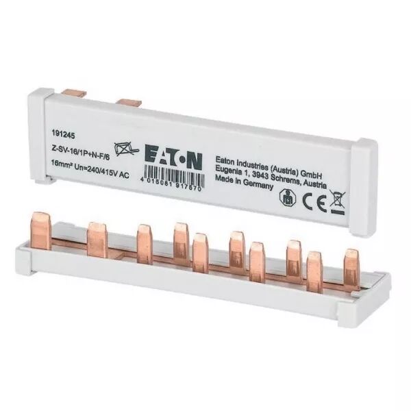 Barrette de pontage horizontale, 1P+N, 6 modules, 16mm2 (191245)