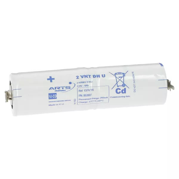 Batterie Ni-Cd 2 �l�ments assembl�s en baton de type VTD70 (953907)
