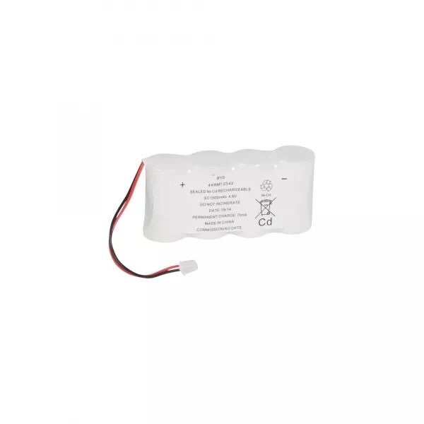 BATTERIE NI-CD 2X4,8V 1,5AH POUR BAES D\'AMBIANCE � TUBE FLUORESCENT IP43 ECO1