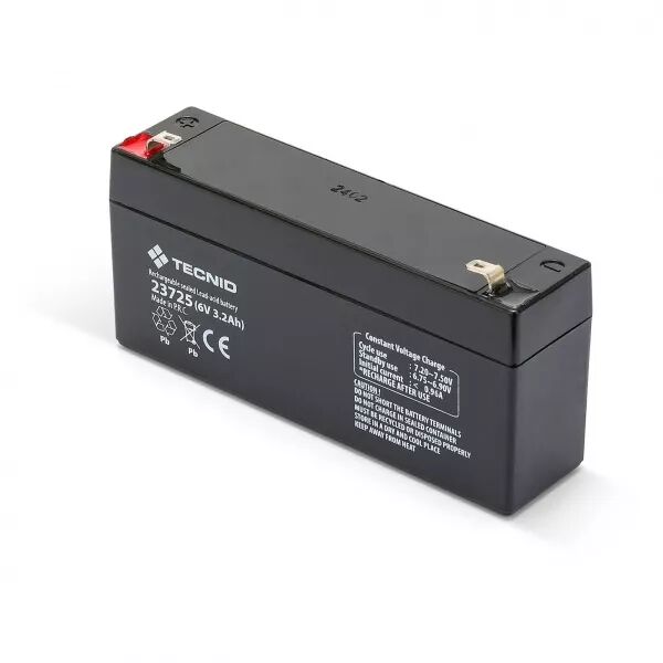 Batterie rechargeable au plomb, connecteurs Faston, 6V 2,5Ah