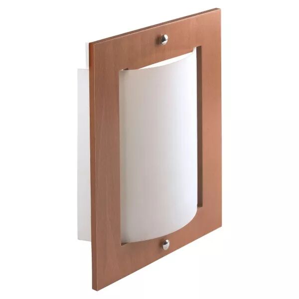 BELLA - Applique Mur E27 60W max., bois clair, verre opale, Lpe non incl. (1820)