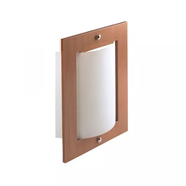 BELLA - APPLIQUE MUR E27 60W MAX., BOIS CLAIR, VERRE OPALE, LPE NON INCL.
