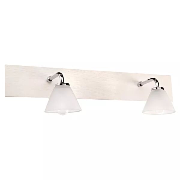 BEMOL 2 - Applique salle d\'eau G9 LED 2x 2,2W 2700K 250lm 15000h fournie, blanc (0817)