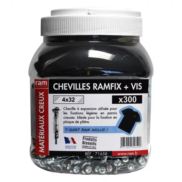 BIDON 300 RAMFIX 4X32+VIS + TS (71650T)