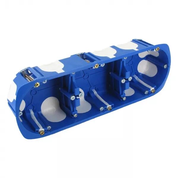 BLM - Bo�te d\'encastrement No Air 3 Postes Entraxe 71 Diam�tre 67 mm Profondeur 40 (683710)