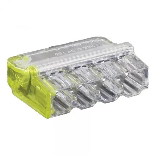 BLM - Borne Mini Connex 4 entr�es jaune 0,2 � 2,5 mm� (460140)