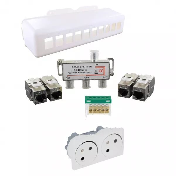 BLM - Kit comm. Grade 3 + prise dble 2P+T PLASTELBOX (731152)