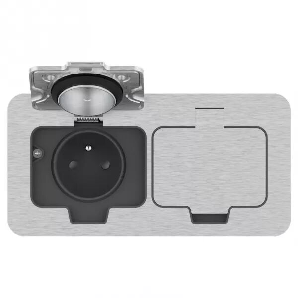 BLM - Prise �tanche IP55 double poste rectangulaire 2P+T (852065)