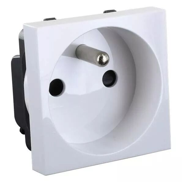 BLM - Prise simple 2P+T encastrable 45x45 mm (731102)