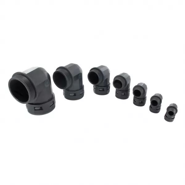 BLM - Raccord coud� 90� pol. noir NYLOFIX N�12-Pg 11 (390115)