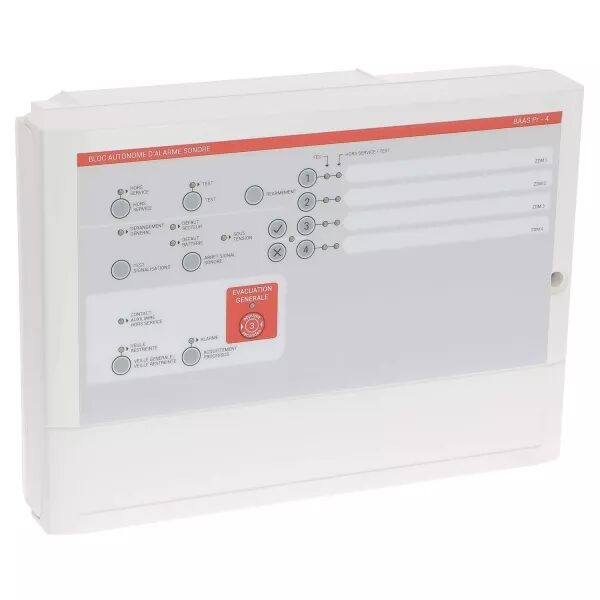 Bloc Autonome d\'Alarme BAAS Pr - 4 boucles (337731)