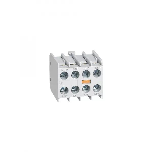 BLOC DE CONTACTS AUXILIAIRES ADAPTABLES POUR MINI-CONTACTEURS-FRONTAL-2 NO+2 NF