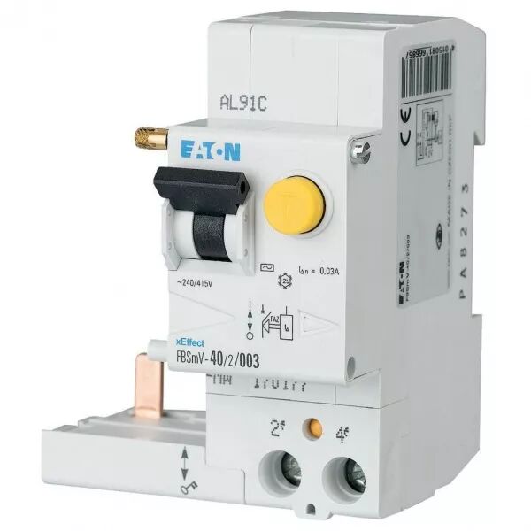 Bloc diff�rentiel FBSMV pour FAZ, 2P, 40A, type AC, 100mA (170179)