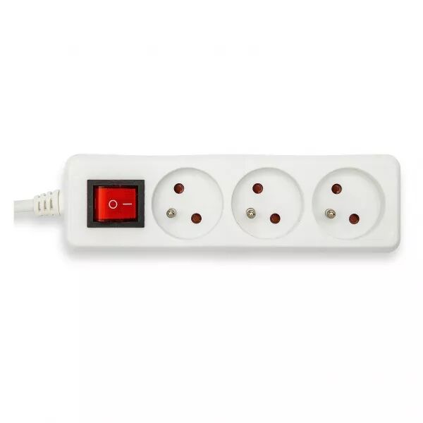 Bloc multiprise 3x16A avec interrupteur, 1m, CE & NF