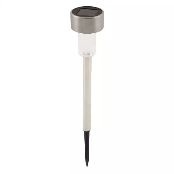 BLOSSOM: Borne lumineuse solaire de jardin, finition aluminium
