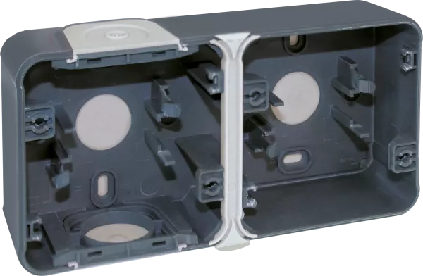 BOITE 2P GRIS horiz SAILLIE (60861)