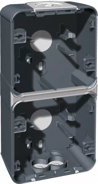 BOITE 2P GRIS vertic SAILLIE (60862)