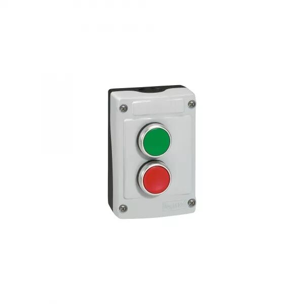 BO�TE � BOUTON OSMOZ AVEC 2 BOUTONS � IMPULSION VERT/ROUGE - COUVERCLE GRIS