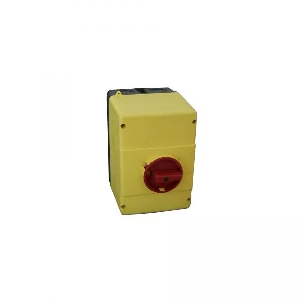 BO�TIER IP65 DISJ. MOTEUR MPX�32H - MPX�32MA - JAUNE COMMANDE ROTATIVE ROUGE