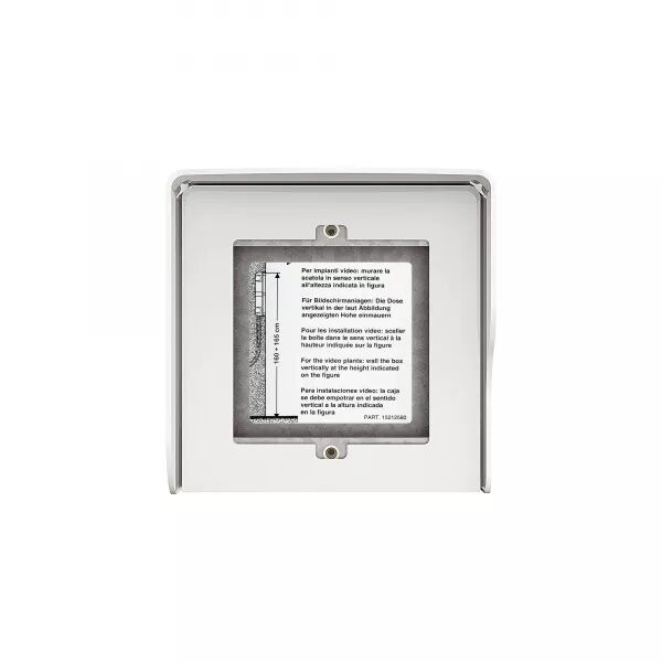 BO�TIER MURAL SFERA NEW - 1 MODULE ALLWHITE