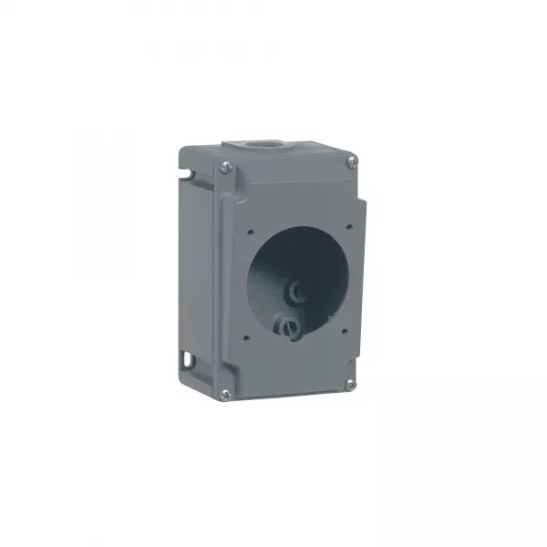BO�TIER SIMPLE POUR PRISES SAILLIE HYPRA - 1 ENTR�E ISO 25 - PLASTIQUE