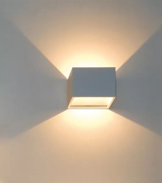 BORA - APPLIQUE MUR BLANC LED INT�G. 6,2W 3000K 230LM, DIR./INDIR IRC90