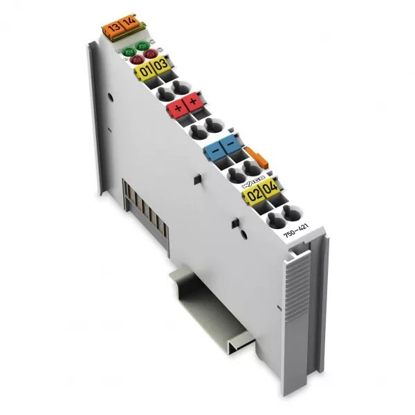 Borne 2 entr�es TOR 24 V DC - 3.0 ms - 3 fils - Diagnostic750-421