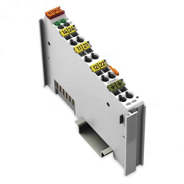 Borne 2 sorties relais 1RT 125 V AC - 0.5 A750-514