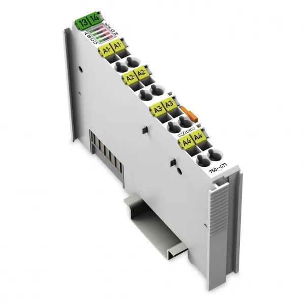Borne 4 entr�es analogiques U/I configurables isol�es voie � voie750-471