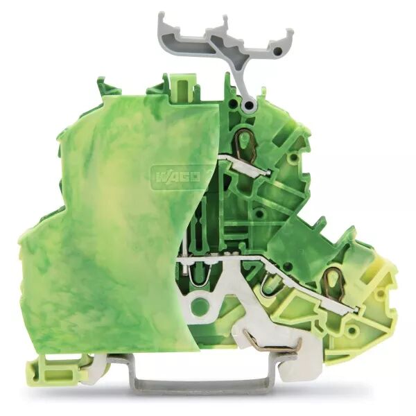 Borne � deux �tages Borne de protection pour 4 conducteu, vert-jaune (2000-2237/099-000)