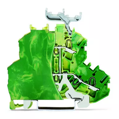 Borne � deux �tages Borne de protection pour 4 conducteu, vert-jaune (2002-2237/099-000)