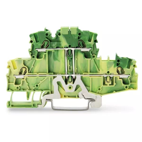 Borne � deux �tages Borne de protection pour 4 conducteu, vert-jaune (2002-2707/999-950)