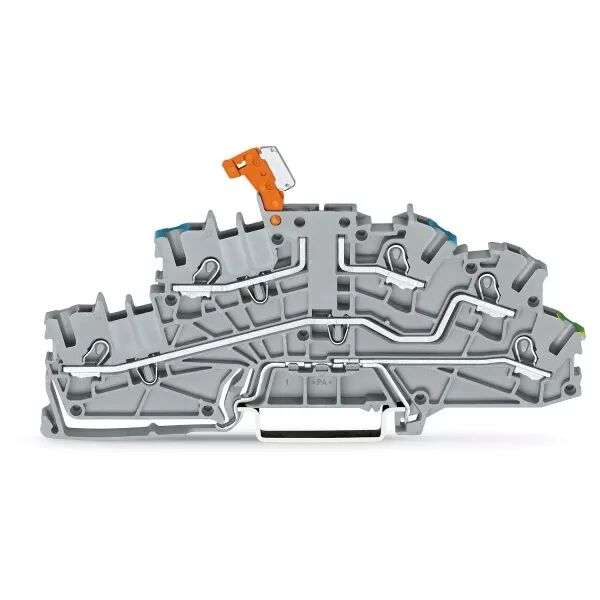 Borne � �tages 2,5(4)mm� avec sectionneur pivotant, gris (2003-6641)