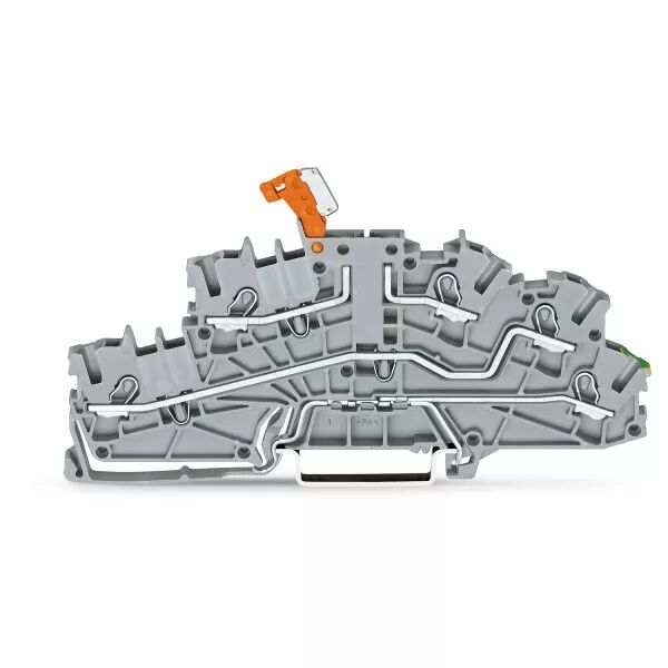 Borne � �tages 2,5(4)mm� avec sectionneur pivotant, gris (2003-6644)