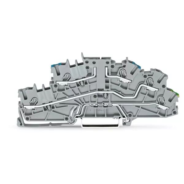 Borne � �tages 2,5(4)mm� BORNE DE BASE SANS SECTIONNEUR, gris (2003-6640)