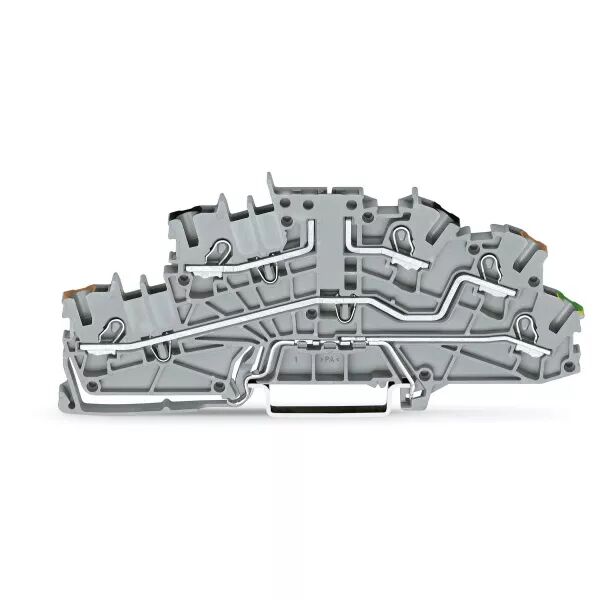 Borne � �tages 2,5(4)mm� BORNE DE BASE SANS SECTIONNEUR, gris (2003-6643)