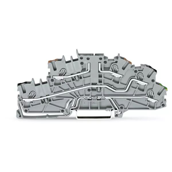 Borne � �tages 2,5(4)mm� BORNE DE BASE SANS SECTIONNEUR, gris (2003-6660)