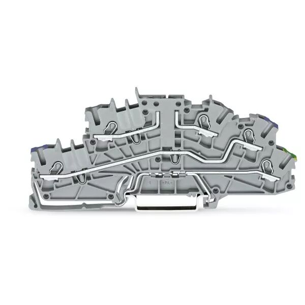 Borne � �tages 2,5(4)mm� BORNE DE BASE SANS SECTIONNEUR, gris (2003-6661)
