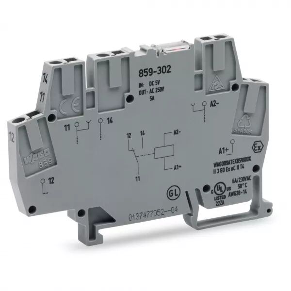 Borne avec relais miniature 1 RT, 24 Vdc859-304